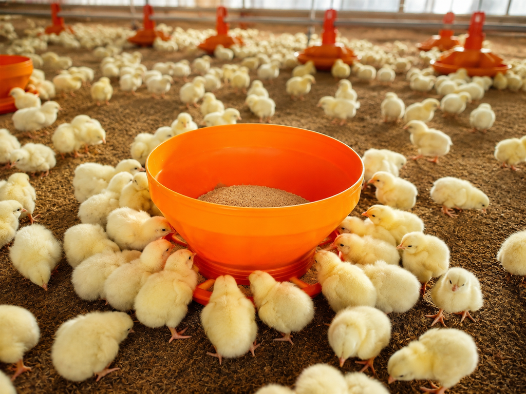 COMEDERO TOLVA PARA POLLITO BEBES