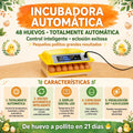INCUBADORA AUT 48HUEVOS