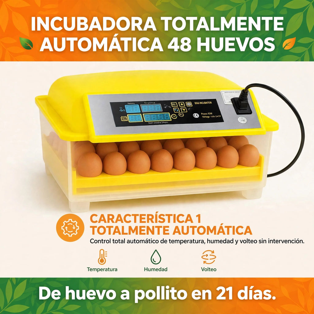 INCUBADORA AUT 48HUEVOS