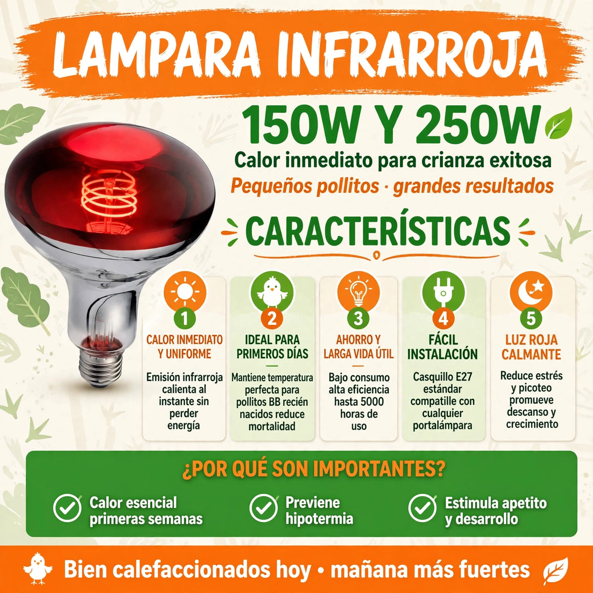 LAMPARA INFRARROJA