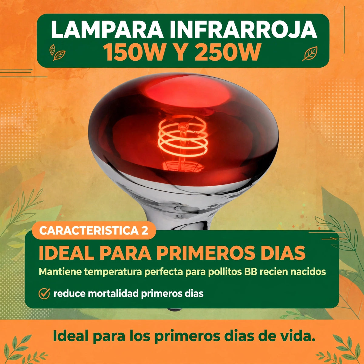 LAMPARA INFRARROJA