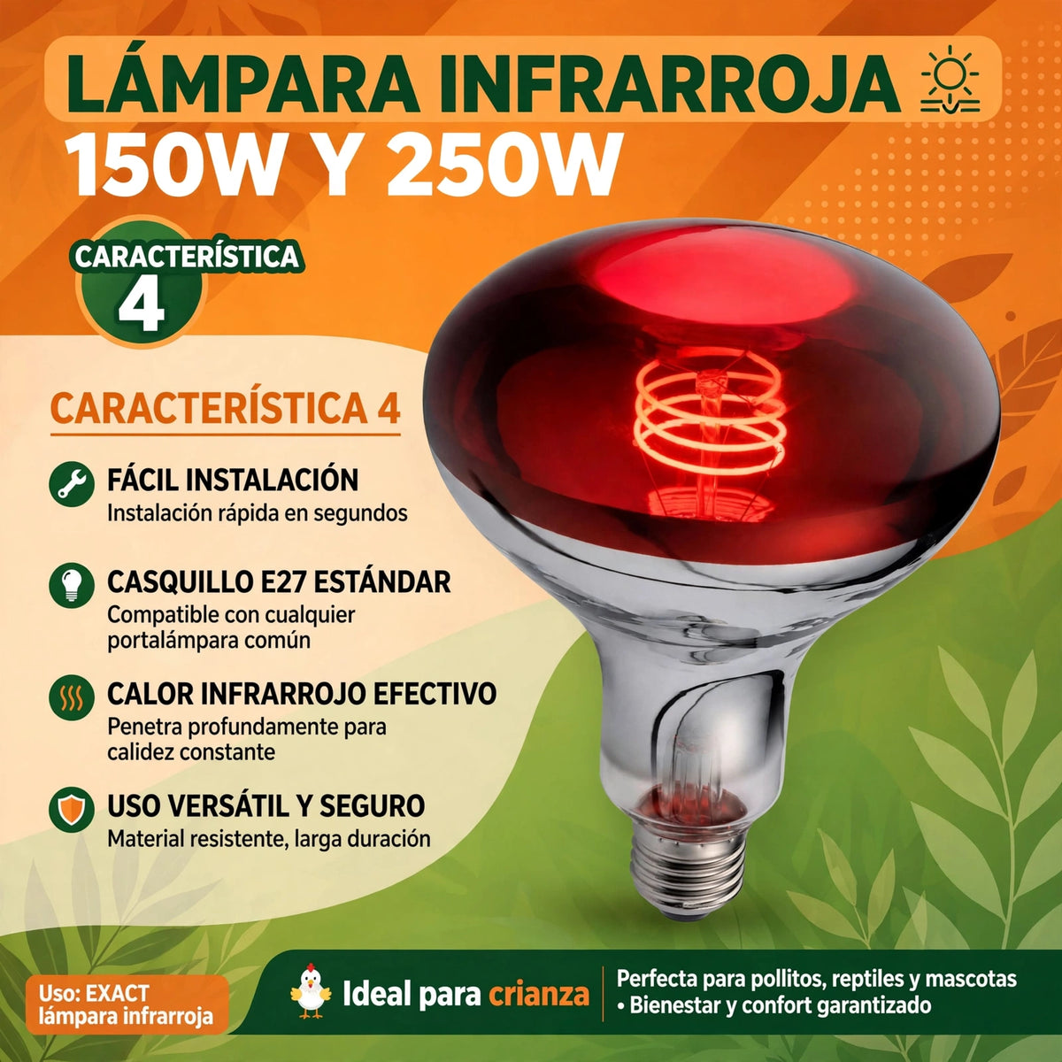LAMPARA INFRARROJA