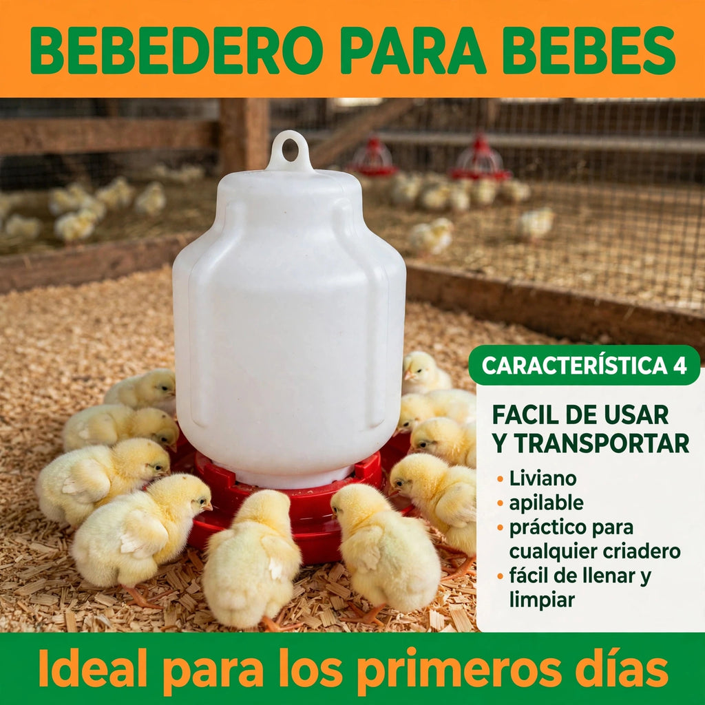 BEBEDEROS PARA POLLITOS BEBES