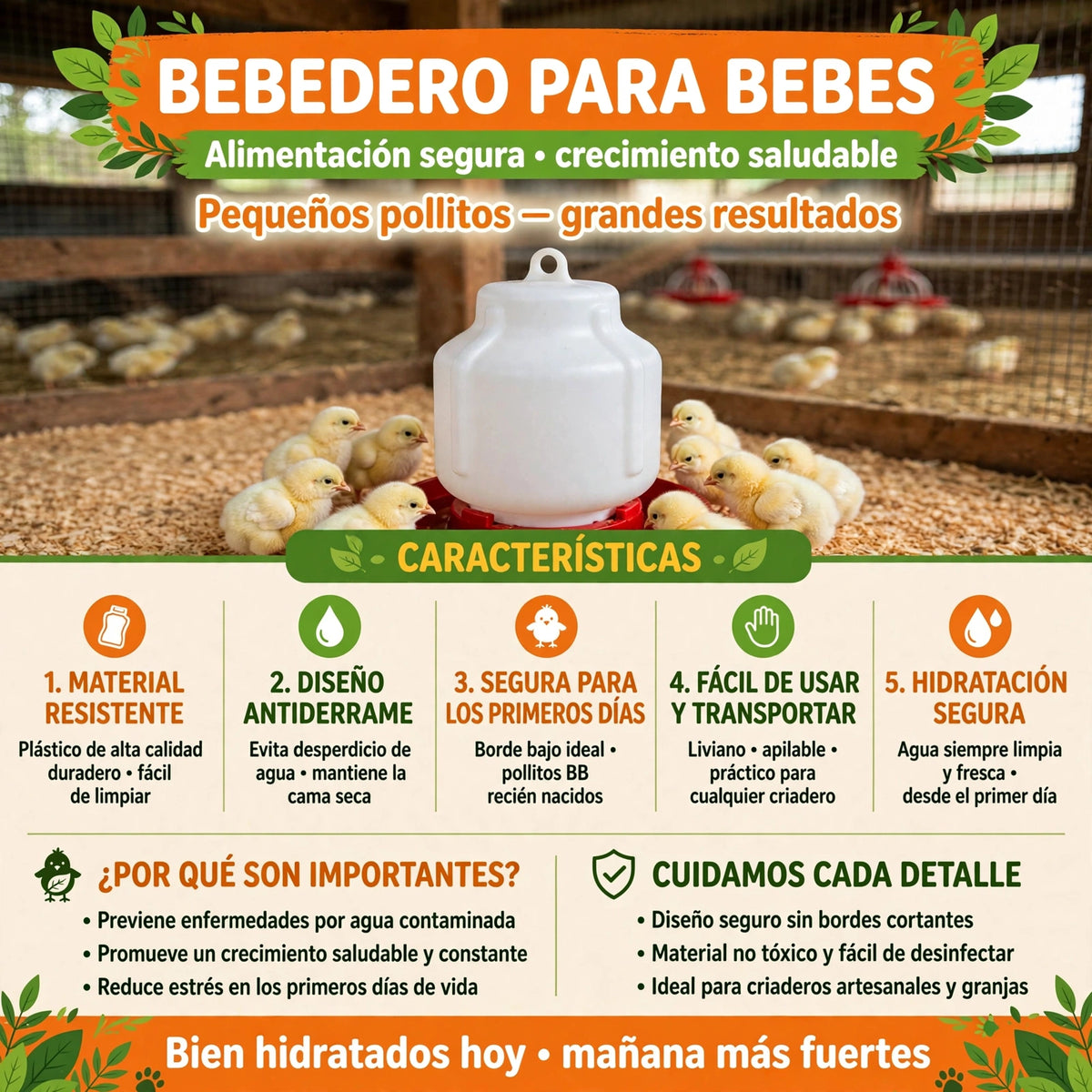 BEBEDEROS PARA POLLITOS BEBES