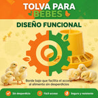 COMEDERO TOLVA PARA POLLITO BEBES